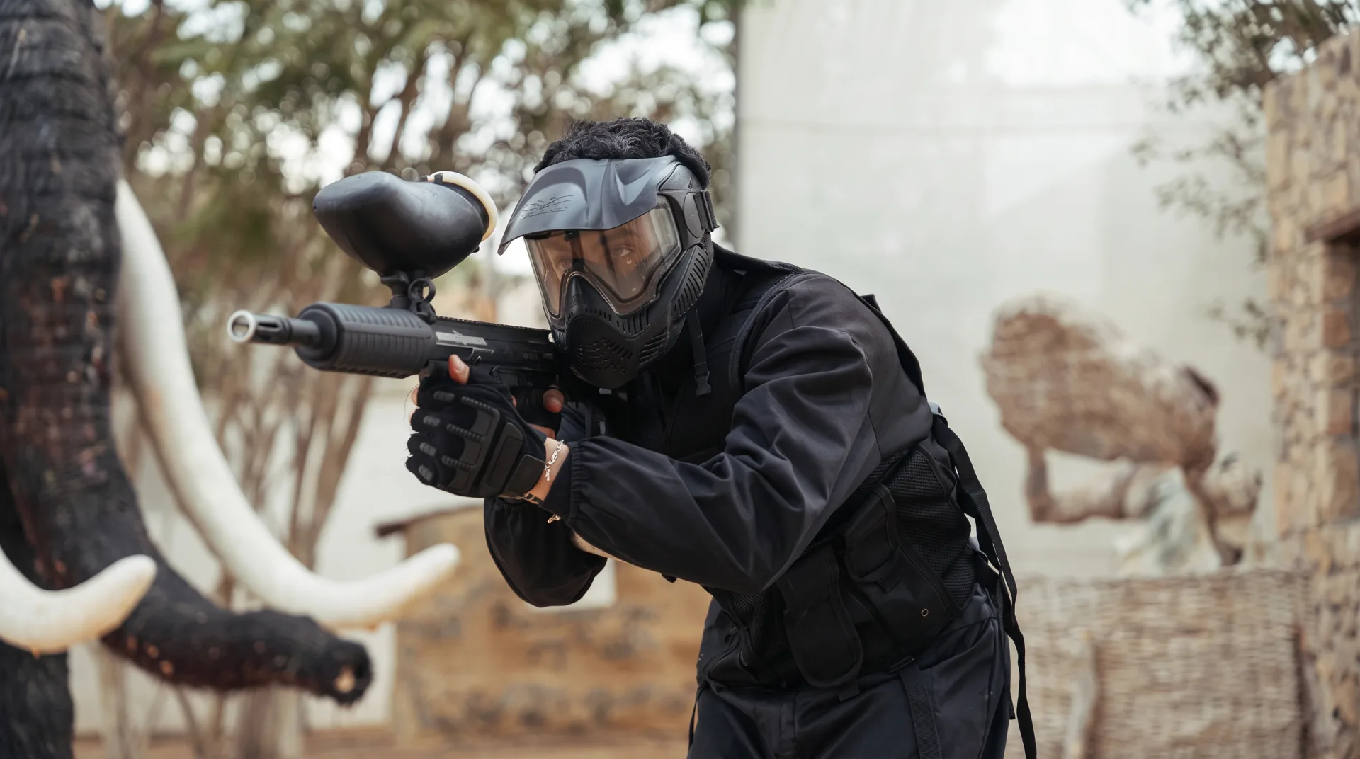 A player aiming on the Adrenalin field