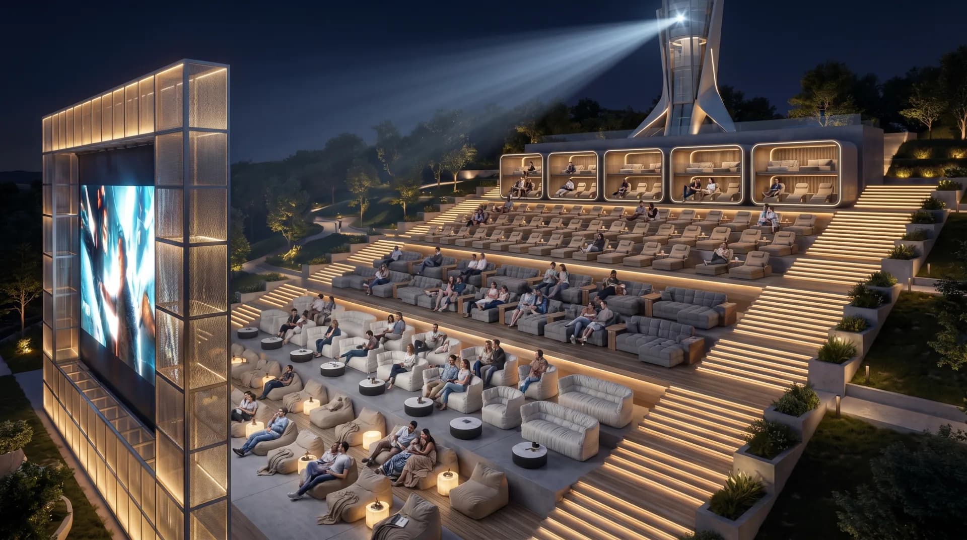 Moon Beam open-air cinema